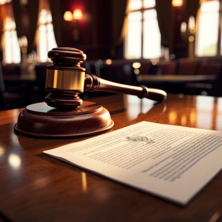 juridico A imagem visa representar a autoridade do sistema judiciário, a formalidade das decisões legais e a importância dos processos jurídicos formais.